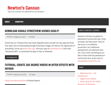 Tablet Screenshot of newtonscannon.com